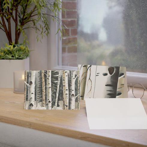 Winter Aspen Trunks - Fine Art Greeting Cards